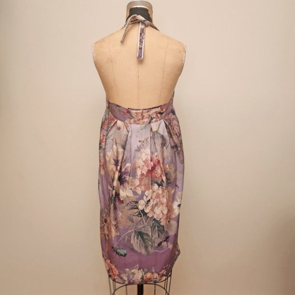 Jean Paul Gaultier Floral Silk Halter Dress - Picture 5 of 15